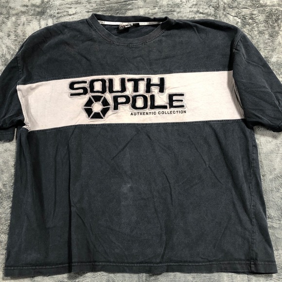 Southpole Other - Southpole T-Shirt Mens XXL Black White Colorblock Embroidered Logo Y2K Good